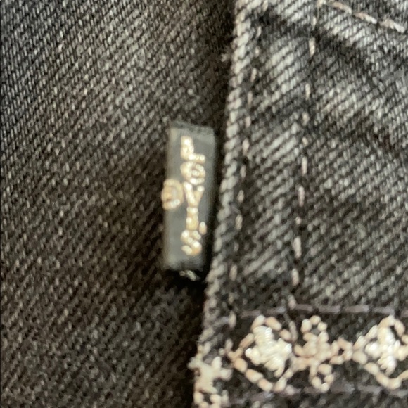 Mid-rise Black Denim Jeans Levi’s - Picture 8 of 9